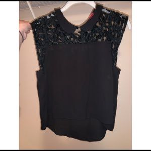 pink yotto collection sleeveless collared top